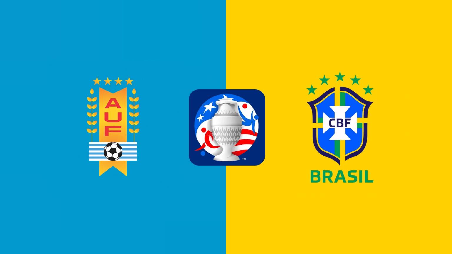 美洲杯-乌拉圭vs巴西首发：17岁恩德里克先发 罗德里戈PK巴尔韦德